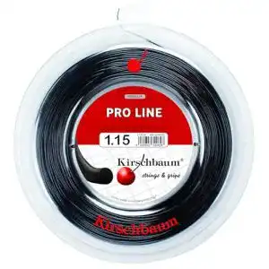Kirschbaum Pro Line II Tennissaitenrolle in Schwarz, 200 Meter