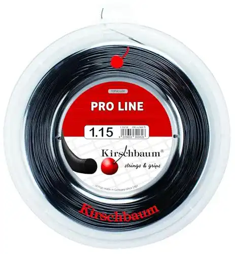 Kirschbaum Pro Line II Tennissaitenrolle in Schwarz, 200 Meter