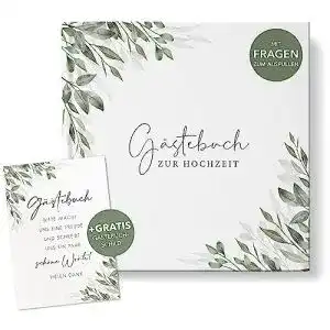 Gästebuch luftundliebe für Hochzeiten mit Ausfüllfragen