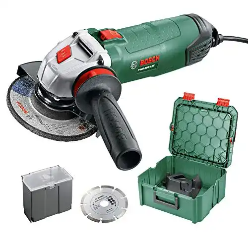 Bosch Winkelschleifer PWS 850-125 mit 850 W und 125 mm Scheibendurchmesser