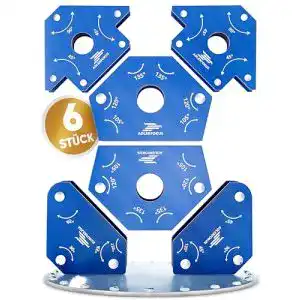 Winkelmagnet Adlerfokus 6x Schweißmagnet Set für präzises Schweißen