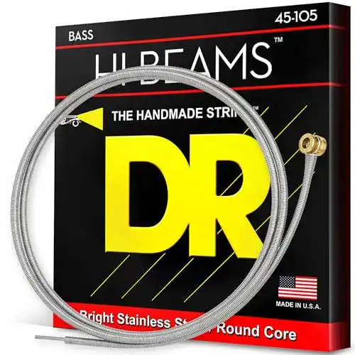 Bass-Saiten von DR Strings MR45 für klare Klänge