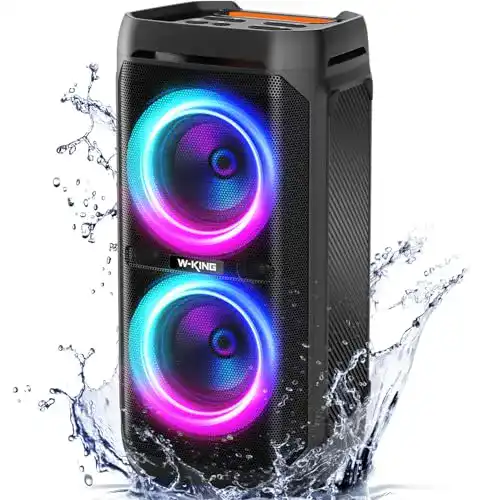 W-King Bluetooth Lautsprecher mit 240W Leistung und 115dB Lautstärke