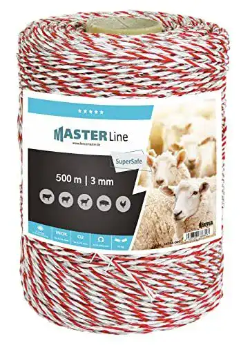 Weidezaunlitze Eider 10344-000 in Weiß/Rot