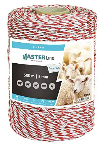 Weidezaunlitze Eider 10344-000 in Weiß/Rot