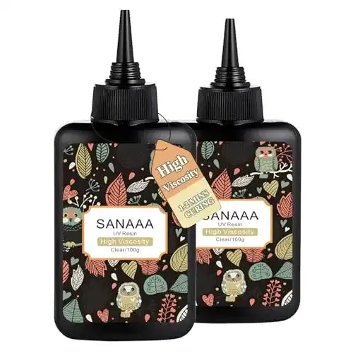 UV-Resin Sanaaa 200g – Hochviskoses, transparentes UV-Harz für Bastelprojekte