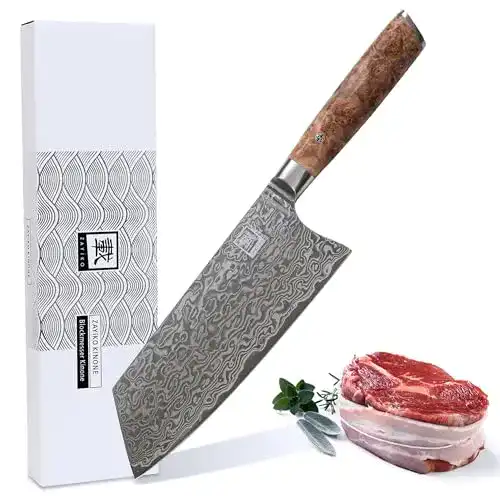 Zayiko Kinone Damastmesser Blockmesser Kiritsuke für die Küche