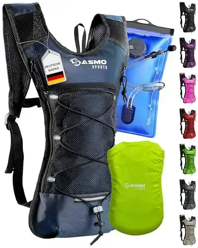 Laufrucksack SASMO Sports Trinkrucksack Blau mit Thermofach