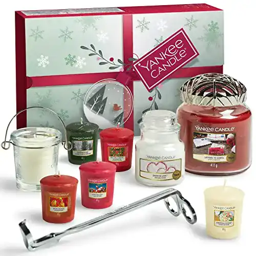 Yankee Candle Geschenkset mit 8 Duftkerzen und Zubehör