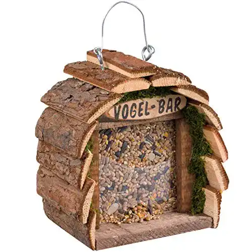 Vogelfutterhaus aus Holz von Gardigo zum Aufhängen für Vögel