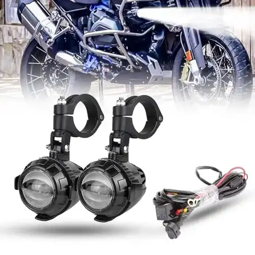 Motorrad Zusatzscheinwerfer LED Bamotoop mit E-Prüfzeichen