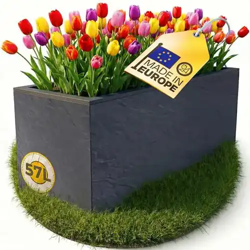 Blumenkasten Ondis24 Pflanzkübel Vulkan mit 57 Litern Volumen