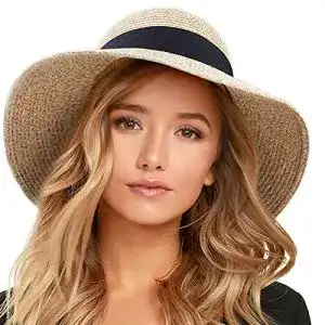 Sonnenhut für Damen mit UV-Schutz und faltbarem Design