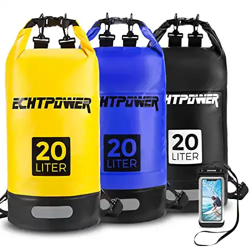 Wasserdichte Dry Bags von ECHTPower in 5L, 10L und 20L Größen