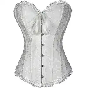 Korsett Philaeec Damen in Übergröße aus Satin mit Blumenmuster