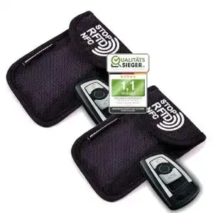 Keyless-Go-Schutz für Autoschlüssel mit RFID Blocker und 2 Fächern