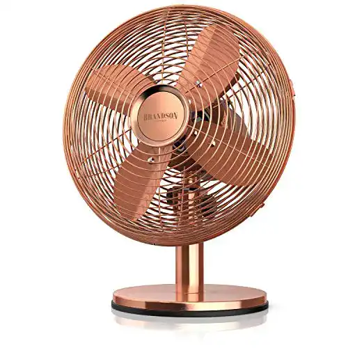 Brandson Tischventilator im Kupfer Design
