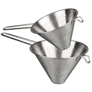 Menax Edelstahl Küchensieb Set Spitzsieb und Abtropfsieb
