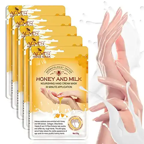 Handmaske Gnapy 5 Paar Honig Milch für intensive Handpflege
