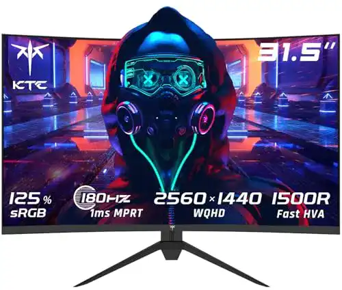 32-Zoll Gaming Monitor KTC Curved 170Hz QHD 2560×1440