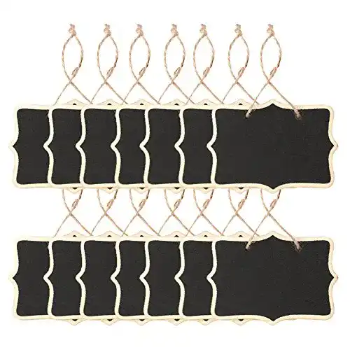 Schiefertafel AUSTOR Mini Tafel 14 Stück Kreidetafeln