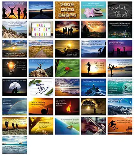 Postkarten-Set Clever Pool Motivationskarten 36 Stück