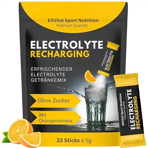 Elektrolyt Pulver von Exvital Sport Nutrition, 33 Portionen
