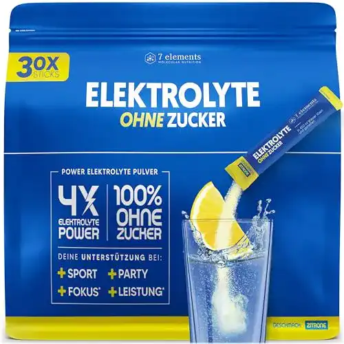 Elektrolyt-Pulver 7 Elements ohne Zucker – 30 Portionen
