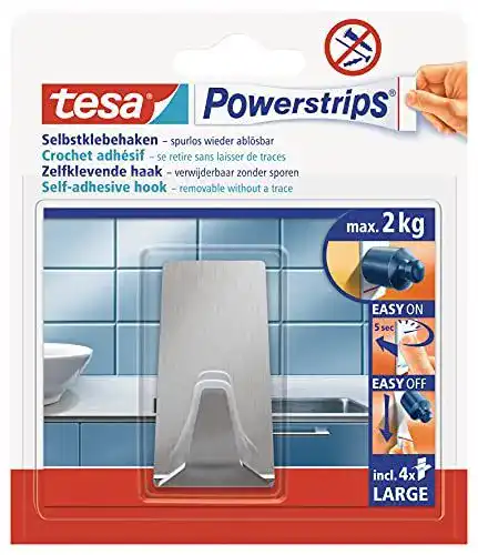 Klebehaken tesa Powerstrips Haken Large aus Metall