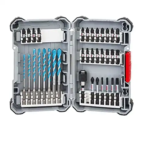 Bohrer-Bit-Set Bosch Professional 35-teilig Multi Construction