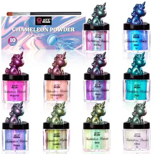Epoxidharz-Farbe Let’s Resin Chameleon Powder, 10 Farben Shift