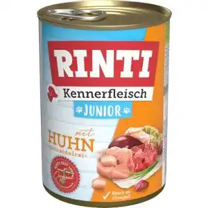 Rinti Kennerfleisch Junior Hundefutter mit Huhn 12 x 400 g