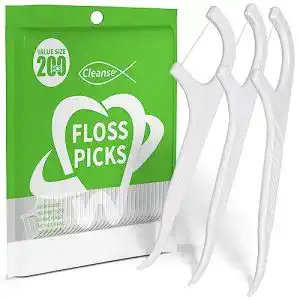 Zahnseide-Sticks Cleanse 200 Stück für effektive Zahnreinigung
