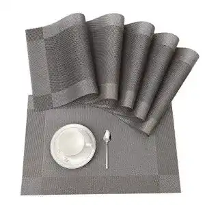 Platzdeckchen Isiyiner Tischset 6er Set rutschfest abwaschbar