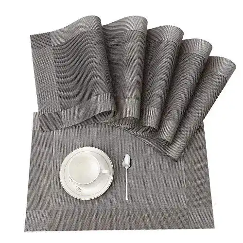 Platzdeckchen Isiyiner Tischset 6er Set rutschfest abwaschbar