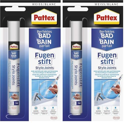 Fugenstift Sista Pattex für Bad und Fugenreinigung, Fugenweiß 7ml
