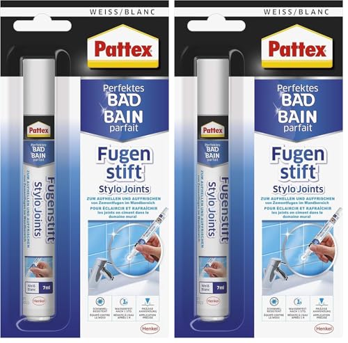 Fugenstift Sista Pattex für Bad und Fugenreinigung, Fugenweiß 7ml
