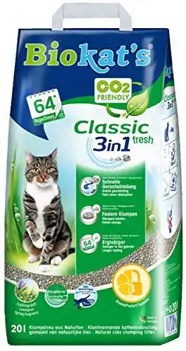Biokat’s Katzenstreu Classic Fresh 3in1 mit Duft – 20 Liter