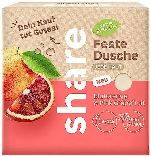 Duschseife Share Feste Dusche Blutorange und Pink Grapefruit