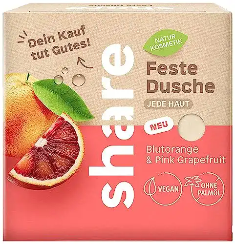Duschseife Share Feste Dusche Blutorange und Pink Grapefruit
