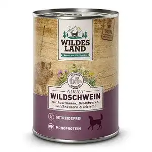 Wildes Land Hundefutter Adult Wildschwein 6 x 400g