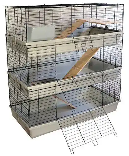 Meerschweinchenkäfig Petgard Kleintierkäfig Grenada 100 Sky