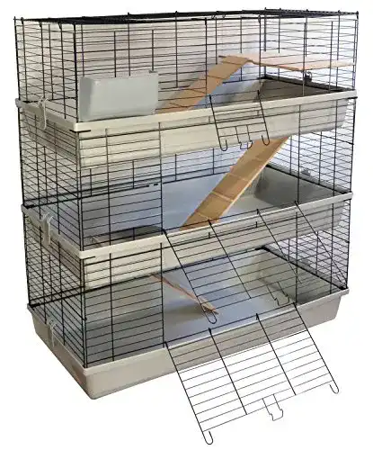 Meerschweinchenkäfig Petgard Kleintierkäfig Grenada 100 Sky