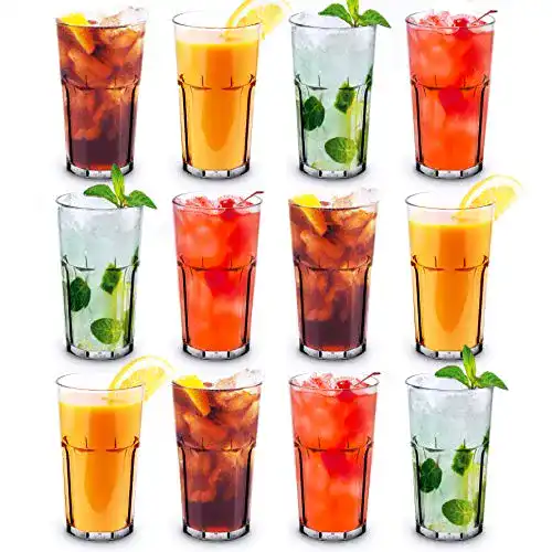 Mehrwegbecher Rbdrinks RB Retro Tumbler aus Kunststoff, 33 cl, 12 Stück