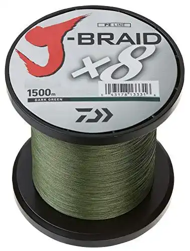 Daiwa J-Braid X8 0,24mm 18Kg 1500m Green – Geflochtene Angelschnur