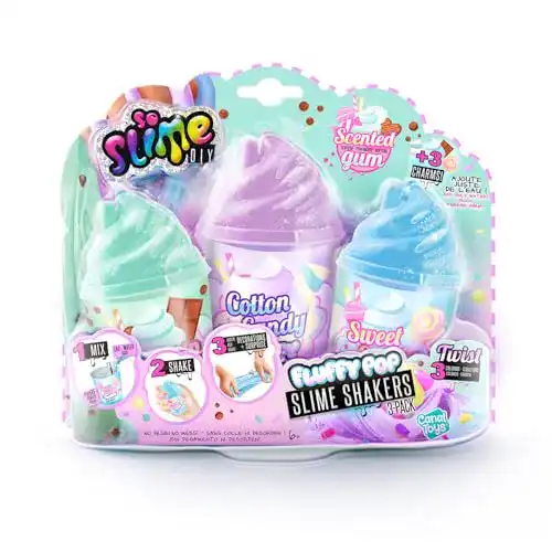 Fluffy Slime DIY Set mit 3 Shakers für kreative Schleimexperimente