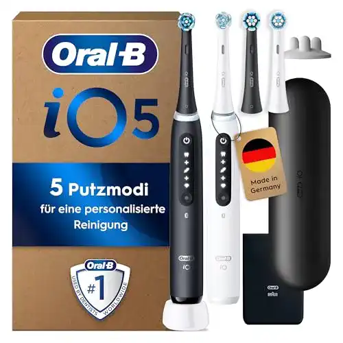 Oral-B iO Series 5 Plus Edition elektrische Zahnbürste im Doppelpack