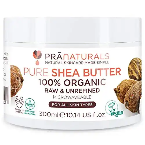 Bio-Sheabutter von PraNaturals 300ml, 100% rein und roh
