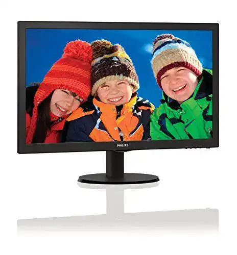 Philips 223V5LSB 22 Zoll Full HD Monitor mit VGA und DVI Anschlüssen