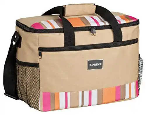 B.Prime 20L Kühltasche Classic Beige 36x26x22 cm für Ausflüge